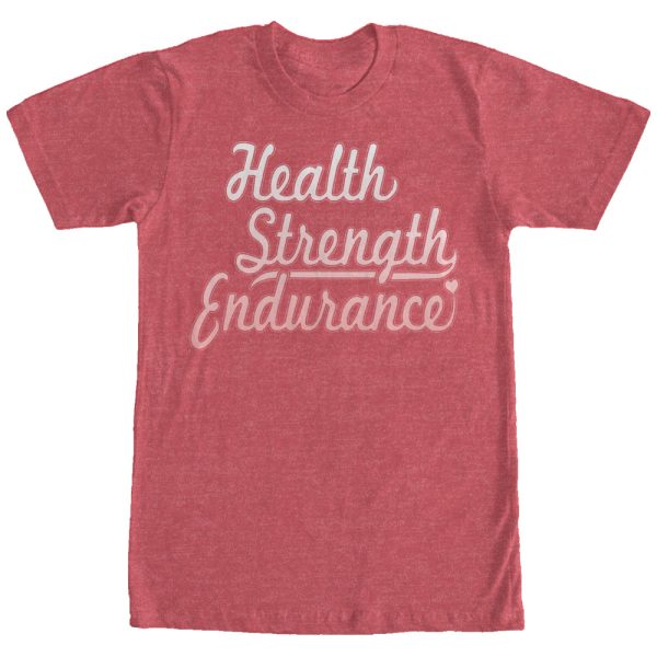 Women_s CHIN UP Health Strength Endurance Boyfriend Tee