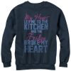 Women_s CHIN UP Heart Led Me to Kitchen Sweatshirt
