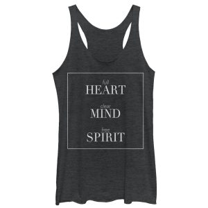 Women_s CHIN UP Heart Mind Spirit Racerback Tank Top