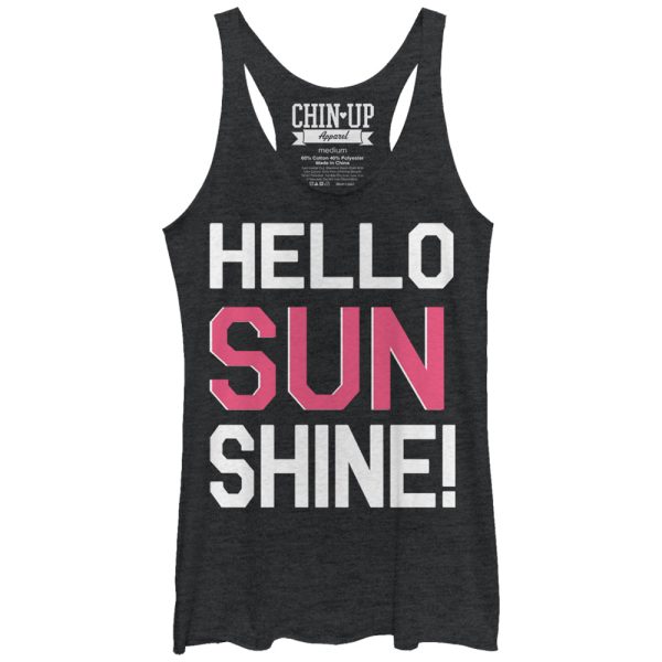 Women_s CHIN UP Hello Sunshine Racerback Tank Top