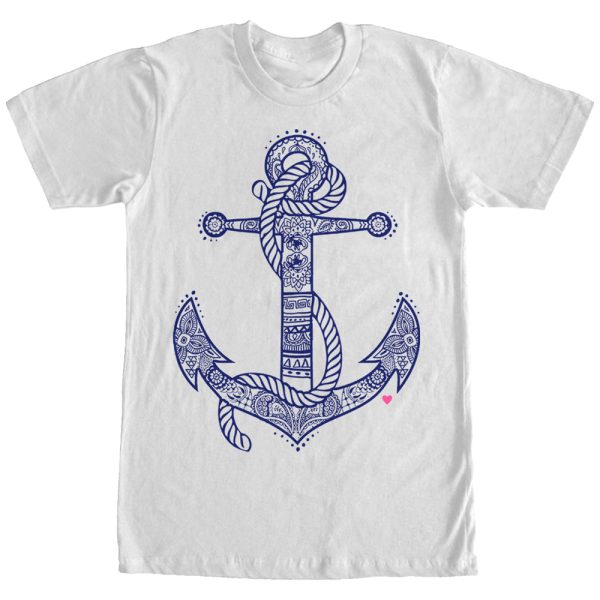 Women_s CHIN UP Henna Anchor Boyfriend Tee