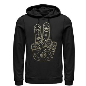 Women_s CHIN UP Henna Peace Hand Pull Over Hoodie