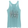 Women_s CHIN UP Henna Surfboard Racerback Tank Top