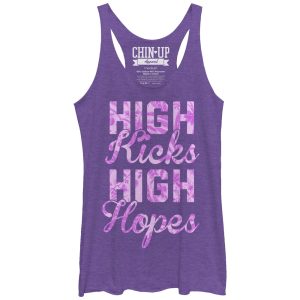 Women_s CHIN UP High Kicks High Hopes Racerback Tank Top