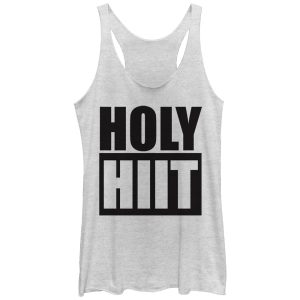 Women_s CHIN UP Holy HIIT Block Racerback Tank Top