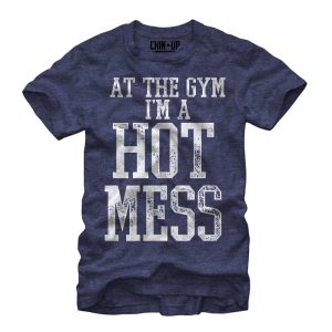 Women_s CHIN UP Hot Mess Boyfriend Tee