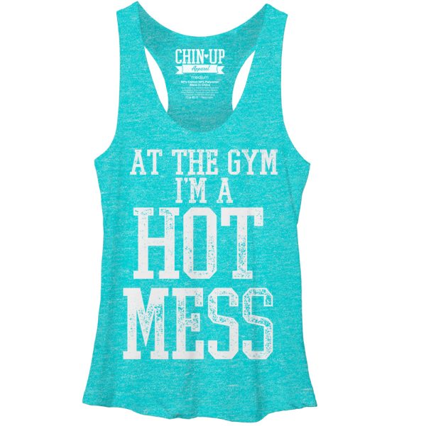 Women_s CHIN UP Hot Mess Racerback Tank Top