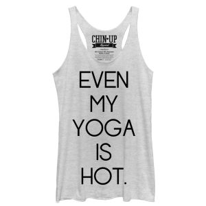 Women_s CHIN UP Hot Yoga Racerback Tank Top