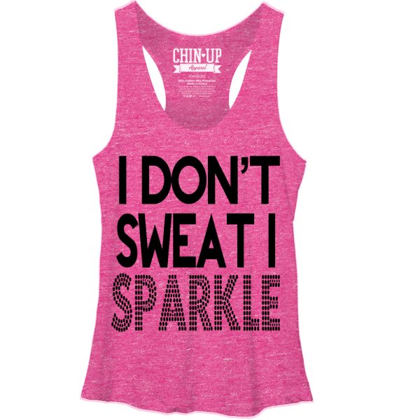 Women_s CHIN UP I Don_t Sweat Racerback Tank Top