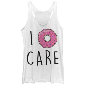 Women_s CHIN UP I Donut Care Racerback Tank Top