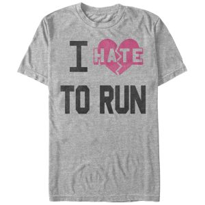 Women_s CHIN UP I Hate Heart To Run Boyfriend Tee