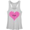 Women_s CHIN UP I Heart Running Racerback Tank Top