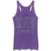 Women_s CHIN UP I Promise to Love You During Football Season Racerback Tank Top