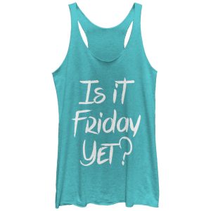 Women_s CHIN UP Is It Friday Yet Racerback Tank Top