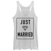 Women_s CHIN UP Just Married Racerback Tank Top