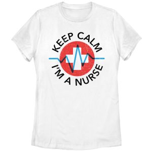 Women_s CHIN UP Keep Calm I_m a Nurse T-Shirt