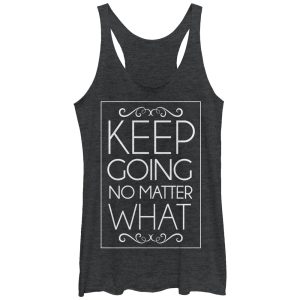 Women_s CHIN UP Keep Going No Matter What Racerback Tank Top