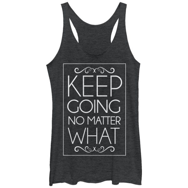 Women_s CHIN UP Keep Going No Matter What Racerback Tank Top