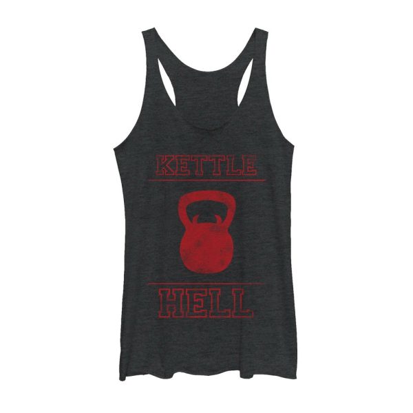 Women_s CHIN UP Kettlehell Devil Racerback Tank Top