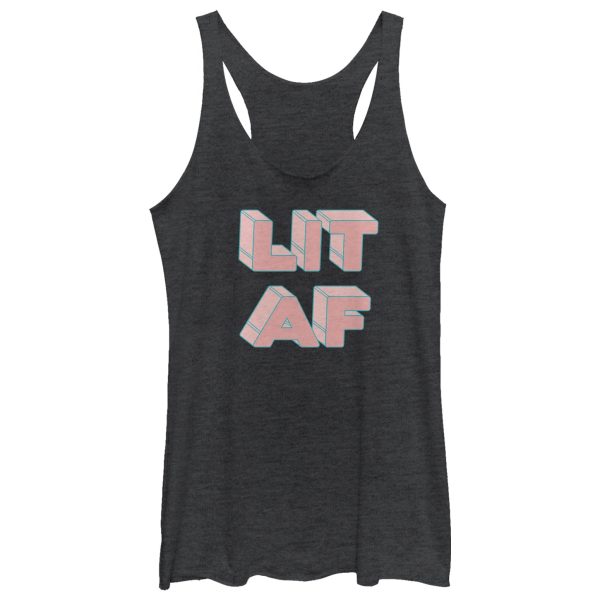 Women_s CHIN UP LIT AF Racerback Tank Top