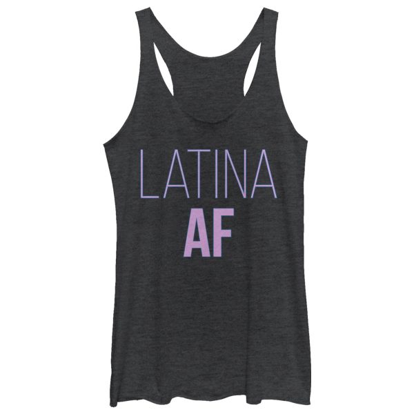 Women_s CHIN UP Latina AF Racerback Tank Top