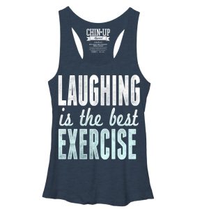 Women_s CHIN UP Laughter Racerback Tank Top