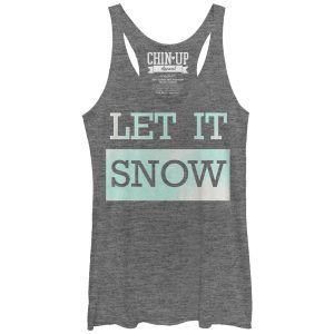 Women_s CHIN UP Let it Snow Racerback Tank Top