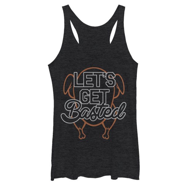 Women_s CHIN UP Let_s Get Basted Racerback Tank Top