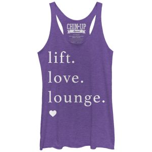 Women_s CHIN UP Lift Love Lounge Racerback Tank Top