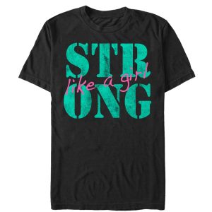 Women_s CHIN UP Like a Girl Boyfriend Tee