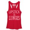 Women_s CHIN UP Lipstick Racerback Tank Top