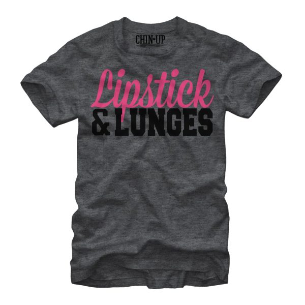 Women_s CHIN UP Lipstick and Lunges Boyfriend Tee