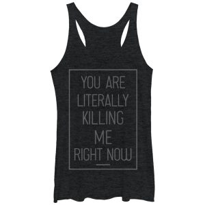 Women_s CHIN UP Literally Killing Me Racerback Tank Top