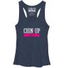 Women_s CHIN UP Logo Ribbon Racerback Tank Top