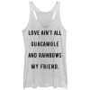 Women_s CHIN UP Love Ain_t Guacamole Racerback Tank Top