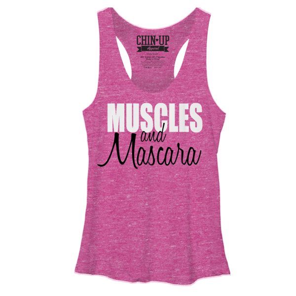 Women_s CHIN UP Mascara Racerback Tank Top