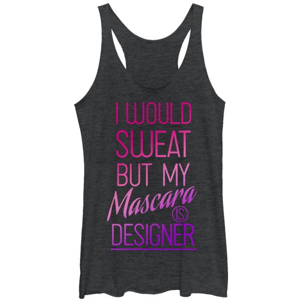 Women_s CHIN UP Mascara is Designer Racerback Tank Top