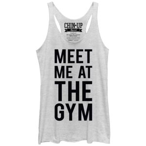 Women_s CHIN UP Meet Me at the Gym Racerback Tank Top