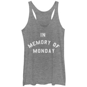 Women_s CHIN UP Memory of Monday Racerback Tank Top