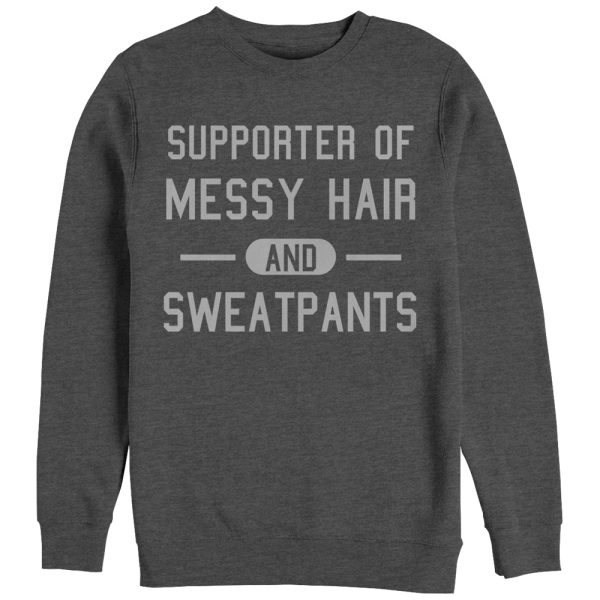 Women_s CHIN UP Messy Hair and Sweatpants Sweatshirt