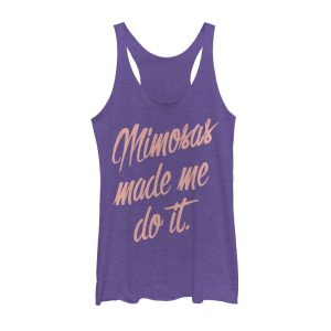 Women_s CHIN UP Mimosas Made Me Racerback Tank Top