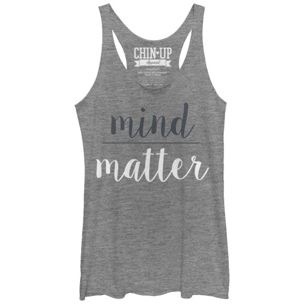 Women_s CHIN UP Mind Over Matter Racerback Tank Top