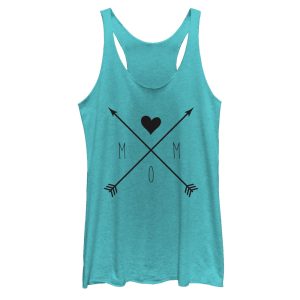 Women_s CHIN UP Mom Crossed Arrows Racerback Tank Top