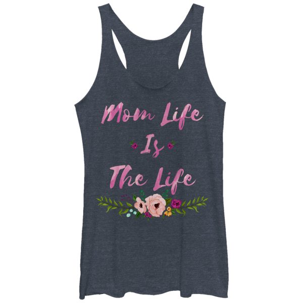 Women_s CHIN UP Mom Life is the Life Racerback Tank Top