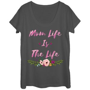 Women_s CHIN UP Mom Life is the Life Scoop Neck