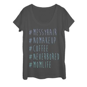 Women_s CHIN UP #MomLife Scoop Neck