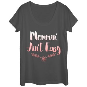 Women_s CHIN UP Mommin Ain_t Easy Scoop Neck