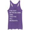 Women_s CHIN UP Monday 99 Problems Racerback Tank Top