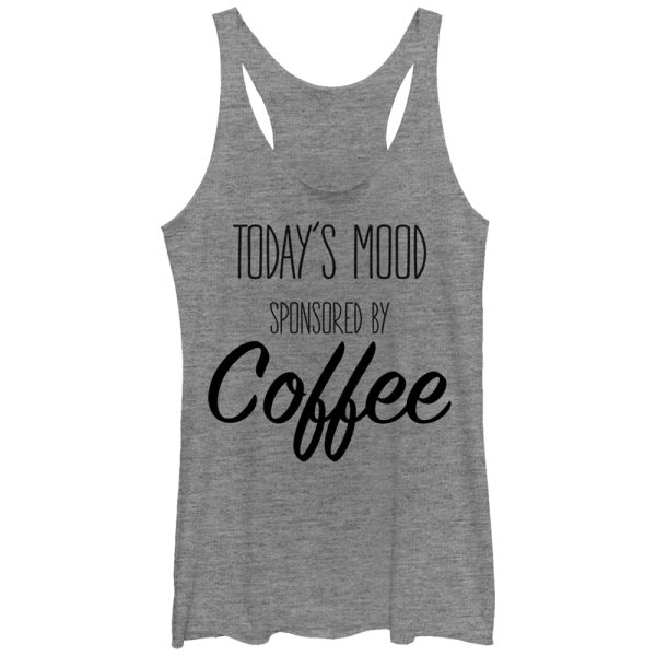 Women_s CHIN UP Mood Sponsored by Coffee Racerback Tank Top