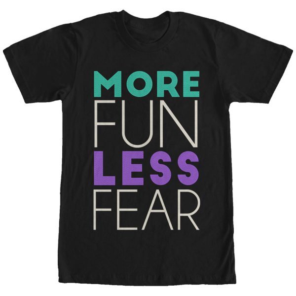 Women_s CHIN UP More Fun Less Fear Boyfriend Tee